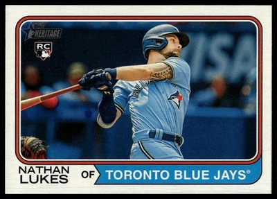 2023 Topps Heritage #667 Nathan Lukes RC - Image 1 of 2