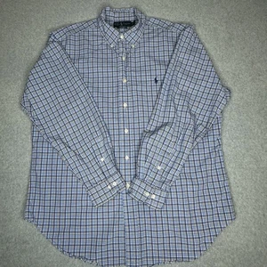 Polo Ralph Lauren Herren Hemd blau kariert Classic Fit Langarm 17 34/35 - Bild 1 von 8