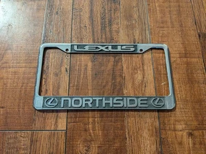 RARE Lexus Northside Houston Texas Dealer Chrome Metal License Plate Frame - Picture 1 of 2