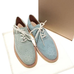 Esquivel neu mit Etikett Vanas elegante Schnürschuhe Größe 9,5 US in hellblauem Wildleder - Bild 1 von 12