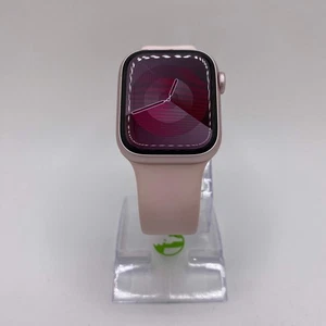 GPS Only Apple Watch Series 9 41MM Pink Aluminum Pink Sport Loop MR943LL/A - Photo 1 sur 6