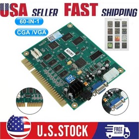 NEW 60 in 1 Classic Multicade Board CGA/VGA Output for Jamma Arcade Game Cabinet