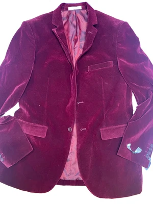 Blazer Terciopelo Arándano Hombre 40R Foto 1 de 4