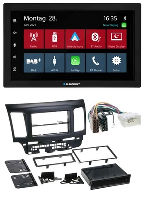 Blaupunkt MP3 Bluetooth DAB 2DIN USB Autoradio für Mitsubishi EVO Lancer ab 08 - Bild 1 von 4