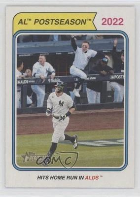 2023 Topps Heritage Playoff Highlights SP Playoff Highlights Aaron Judge #441 - Image 1 of 2