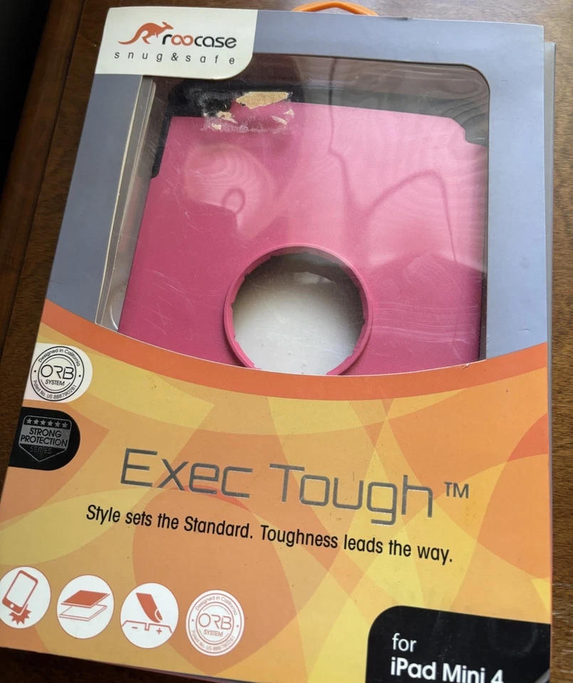 Funda resistente Roocase Exec para Apple iPad Mini 4 cubierta protectora contra caídas ROSA f-3 Foto 1 de 4