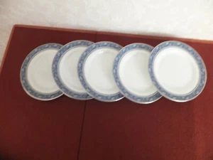 Aynsley Blue Mist pattern Side / Tea Plates x 5 - Picture 1 of 5