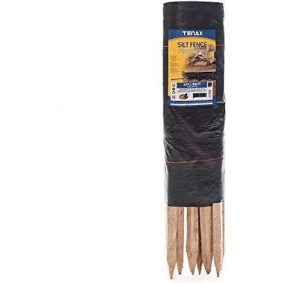 Valla de limo Tenax 31900500, 2 por 100 pies, 2' x 100', negra Foto 1 de 3
