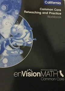 Grade 1  enVision Math Common Core Reteaching and Practice Workbook Elementary  - Picture 1 of 2