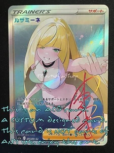 🔥 A 1032 Lusamine PokeGirl Trainer Goddess Story Anime Waifu CUSTOM Card - Picture 1 of 1