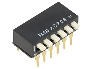 1-1571999-6 Schalter: DIP-SWITCH Pos: 2 SPST 0,1A/24VDC Bel: Fehlen 50mΩ TE - Bild 1 von 1