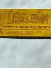 Années 1960 KMR Kettle Moraine Ranch-Unique Ranch-Western Town Eagle WI Matchcover