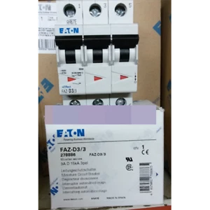 Brand New EATON FAZ-D3/3 Moeller Miniature Circuit Breaker Free Shipping#LJ - Picture 1 of 1