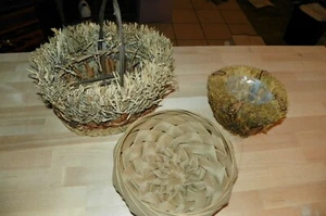 STRAW BASKETS LOT - Bild 1 von 6