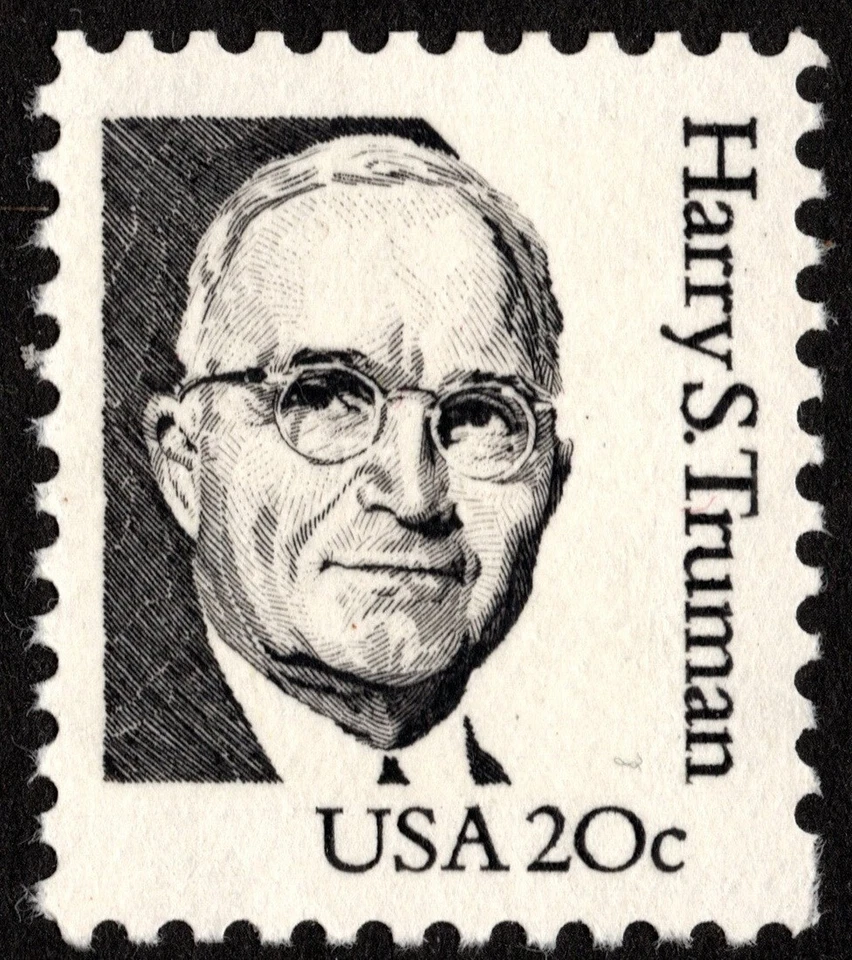 US Stamp Scott # 1862 Mint NH VF-XF - 20 Cents Black Harry S. Truman Issue - Image 1 of 1