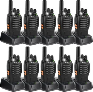 Radiotelefony dwukierunkowe dalekiego zasięgu Walkie Talkie Retevis H777 Akumulator FRS 2W 10 szt. - Zdjęcie 1 z 13