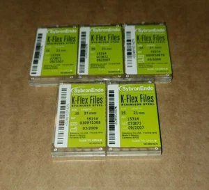 FIVE packs 6 SybronEndo K-Flex Files Size #35 21mm for practice NEW BUT EXPIRED - Picture 1 of 1