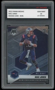 TARJETA DE NOVATO DEBUT MAC JONES 2021 PANINI MOSAIC 1ER GRADO 10 NFL #245 PATRIOTAS - Imagen 1 de 1