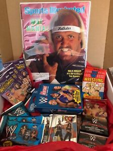 WWE great gift pack lot Hulk Hogan, sealed packs, tags, sports illustrated!
