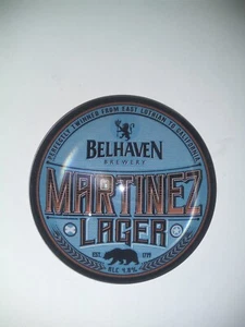 MARTINEZ LAGER Belhaven 3D Fish Eye Lens Plaque Round New Home Bar Pub Man Cave - Picture 1 of 2