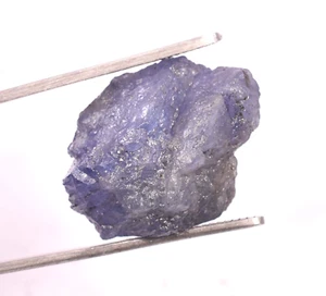 46.25 Ct Natural Blue Tanzanite Earth- Mined 26x18 mm Loose Rough From Tanzania - Picture 1 of 8