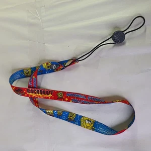 Vintage 2002 Universal Studios Hollywood Tour Lanyard Spongebob Squarepants - Foto 1 di 9