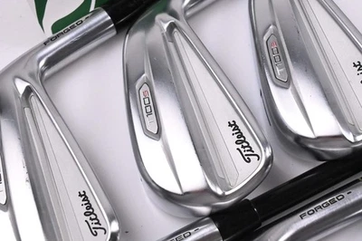 Titleist T100.S 2021 Irons / 5-PW / Stiff Flex AMT Black S300 Shafts - Image 1 of 4