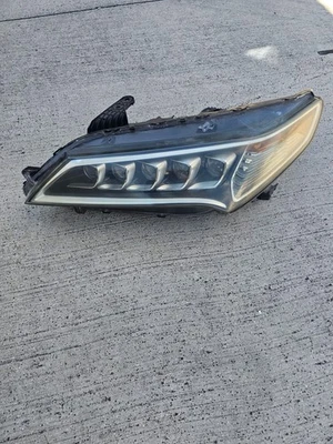 Conjunto de lámpara de faros laterales del conductor 2015 2016 2017 Acura TLX LH pestañas dañadas Foto 1 de 4