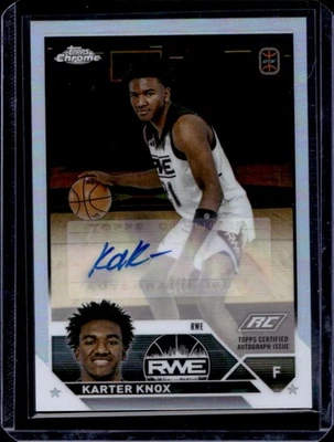 2023-24 Topps Chrome OTE Karter Knox Auto RC Rookie #A-KK - Image 1 of 2