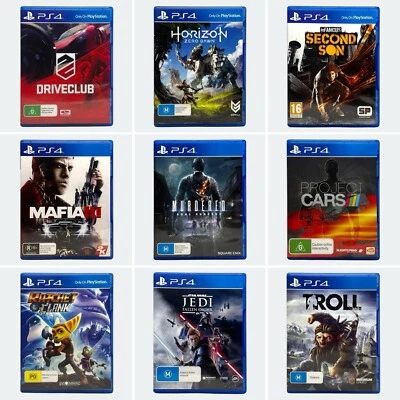 PlayStation 4 PS4 Game Bundle x9 - Ratchet, Mafia, Star Wars + More - Tested - Image 1 of 4