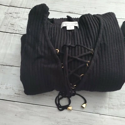 Suéter negro para mujer Bisou Bisou talla L Foto 1 de 4