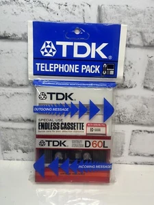 TDK  Endless Cassette Special Use EC-30SG Blank Sensing foil NOS Telephone pack - Picture 1 of 2