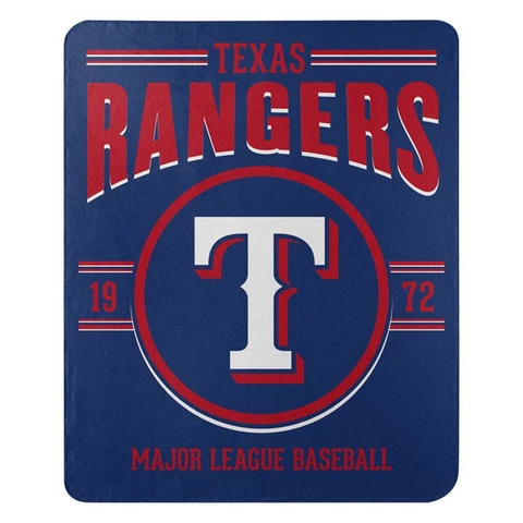 NEW Texas Rangers MLB License Fleece Throw Blanket 50" x 60" Baseball League Cover