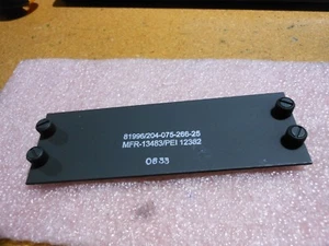 PRECISION ELEC / BELL BLANK PANEL 204-075-266-25 NSN: 5975-00-916-2536 # 12382 - Picture 1 of 4