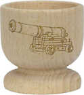 'Medieval Cannon' Wooden Egg Cup (EC00018488)