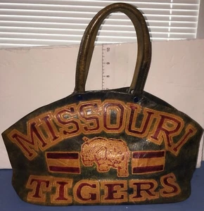 Vintage Missouri Tigers Basic Leder Handtasche/Handtasche - Bild 1 von 6