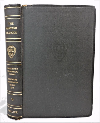 Harvard Classics Antique Literary and Philosophical Essays Vol 32 1910 HC Black Foto 1 de 4