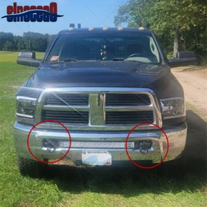 For 11-13 14 15 16 17 18 19 20 RAM 2500/3500/4500 Front Bumper Shackle Tow Hooks - Picture 1 of 7