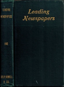 RARE 1902 Leading Newspaper Advertiser Advertisements Ads Circulation Statistics - Foto 1 di 4