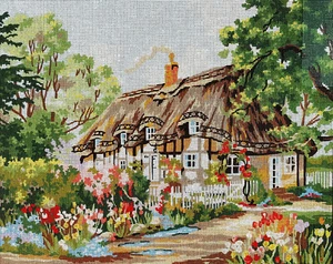 Needlepoint Tapestry Painted Canvas Gobelin 11864 - Landscape. 20"x24" - Picture 1 of 3