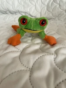Wishpets Baumfrosch grün mit großen Augen Stofftier Plüsch - Bild 1 von 6