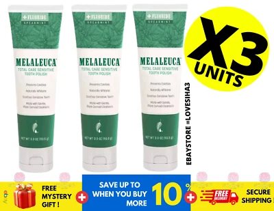 Esmalte dental blanqueador Melaleuca - Diente sensible a la menta limpio nueva etiqueta menta verde Foto 1 de 4