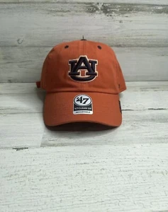 Auburn Tigers Orange Adjustable Hat Cap ‘47 Brand Clean Up (Name on Bill) - Picture 1 of 5