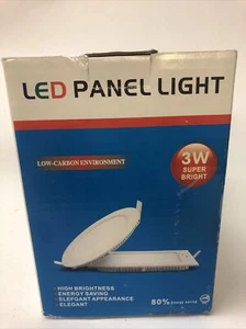 4x 3W Round LED Recessed Ceiling Panel Lights Super Bright Bulb Lamp Fixture - Picture 1 of 4