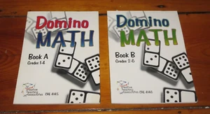 DOMINO MATH BOOK A and B By Arthur Wiebe grades 1 through 6 - Picture 1 of 1