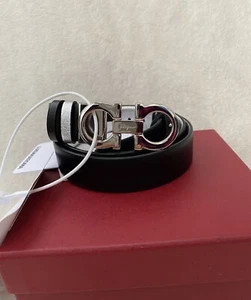 Genuine Salvatore Feeragamo women reversible leather belt, 2.5cm width,Size 80 - Picture 1 of 8