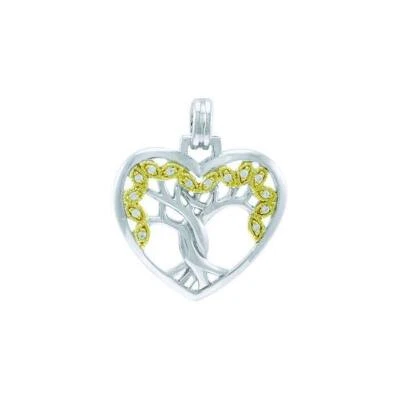 Albero Della Vita 925 Pendente Argento Sterling Spiritual Simbolico Gioielli Oro - Immagine 1 di 2