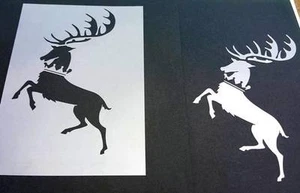 Game of Thrones Reusable Stencil Baratheon Airbrush Paint Sigil Movie Design - Picture 1 of 4