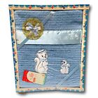Vintage Baby Blanket Blue 36 x 48 Lady Christina Circus & Squirrel Boxed New MCM