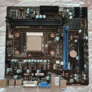 Płyta główna MSI A55M-P33 z procesorem AMD Athlon II 641 x4 2,8 GHz, ram i chłodnicy - Zdjęcie 1 z 6